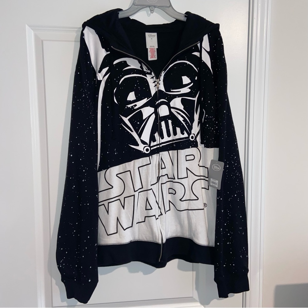 Star Wars Darth Vader Hooded Jacket Adult Men’s Size 2XL Disney Store New